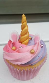 Unicorn cupcake eenhoorn