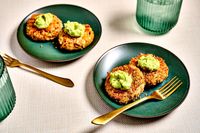 These better-for-you crab cakes are all about the succulent crabmeat, bound minimally with whole-grain bread crumbs and egg.