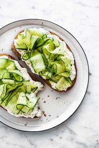 SHAVED CUCUMBER LEMON HERB LABNEH TOAST - ful-filled