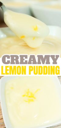 Creamy Lemon Pudding is a light and refreshing dessert. This quick to prepare recipe is easily made dairy free with the use of almond milk.