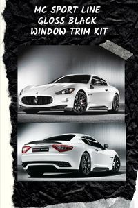 Customize your car with the Maserati Corse shadow package. This package fits 2008-2016 GranTurismo models. The kit comes with all black righthand and lefthand outer glass scraper gaskets, rear side glass, molding, and rear silencers.