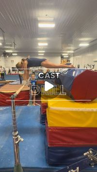 SAGA Sports on Instagram: "Check out this great cast drill. This drill works on improving the shaping of a cast. By having a teammate push in the barrel, they can execute a full cast, but then they’re stopped to correct their shaping. This drill is an excellent way to concentrate on leaning over the bar and proper shaping. Save this drill for your next practice! - - - #barsdrills #castdrills #shapes #barwork #gymnastics #gymnasticsdrills #gymnasticsdrillsandskills #workingshapes #bars #drillsforskills #drillsforgymnastics #drilling #hardworking #squeezing #gymnast #cast"