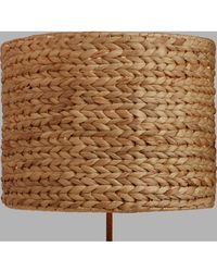 Task Lamps -Handwoven of water hyacinth by Vietnamese artisans, our exclusive drum shade features a subtle chevron pattern in a natural hue. Top off any of our table lamps with this neutral shade, or pair it with an electrical cord swag kit to create a chic hanging pendant. Material: Natural Fiber, Color:Natural. Also could be used fortable lighting,decorative lighting,mix and match shade,hanging lighting,hanging lighting,hanging shade,hangable shade,handwoven,handmade,natural fiber,neutral. By