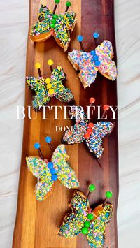 These were super easy and fun to make. I surprised my daughters with these this morning and they were all so excited to see them. Cute story- when my grandmother passed away in September, she told my mom that she was seeing white butterflies. So now every time we see a butterfly, we immediately think of her. And I've begun to love butterflies more then ever! 💕🙏🦋   #LTK #LTKHome #Butterfly #EasyBreakfast #EasyMeals #DIY #InstaGood #ReelitFeelit #KidsSnacks #DonutLover #Donut