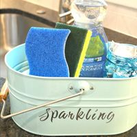 'Dish Cleaning Caddy Tote 3 Easy Ways...!' (via Organized 31)