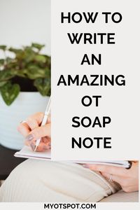 Need some tips on writing a quality occupational therapy SOAP note? Check out our guide, with examples, on the My OT Spot blog!