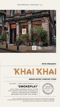 Khai Khai’s innovative offering is centred around ‘Smoke play’ reflecting the expertise of highly skilful chefs cooking over coals, bringing to mind the shifting interaction of darkness, fire and transparency.