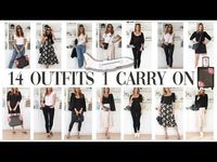 How to pack using ONE Carry On for ONE WEEK of outfits! *Genius Packing Method Revealed* - YouTube