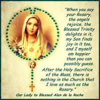 When you pray the rosary, the heavens rejoice.