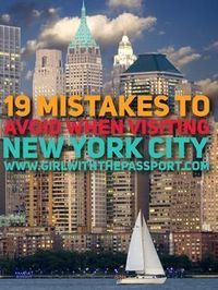 19 mistakes that you don't want to make when you are visiting New York City for the first time.