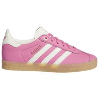 Keep your little girls’ playdates fun and comfortable with the adidas Gazelle. Featuring a low-cut design, these classic silhouettes bring a timeless look to your little kids’ playful outfits. Your girls who love running around and playing will also love the adidas Gazelle that brings happy, comfy, and stylish feels every day. Iconic 3-Stripes side panels add a pop of style. Lightweight construction ensures all-day comfort. adidas Originals Gazelle - Girls' Preschool Casual Running Shoes.