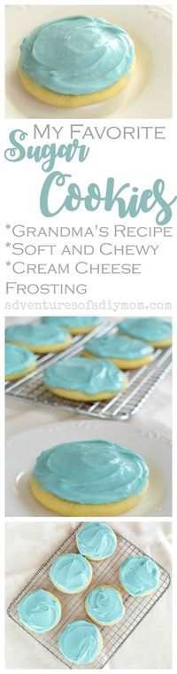 My Favorite Sugar Cookies - Soft and Chewy with Cream Cheese Frosting