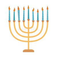 Gold hanukkah menorah flat icon. Illustration with a long shadow , #AD, #menorah, #flat, #Gold, #hanukkah, #icon #ad