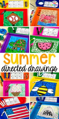 Summer Directed Drawings for Preschool, Pre-K, & Kindergarten 13