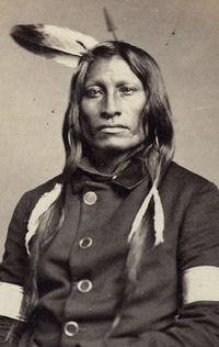 Psicha Wakiya, more commonly known as Jumping Thunder, was a Chief of the Yankton Dakota Sioux and a warrior, who succeeded Smutty Bear as leader of the Igmu or Cat People band of Yanktons. He signed the Treaty of 1858 and was part of the large Yankton delegation that went to Washington in 1867.