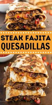 Steak Fajita Quesadillas Recipe - Eating on a Dime