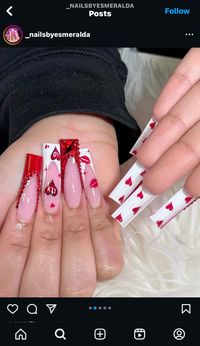 nail tech ig : @_nailsbyesmeralda  #nails #nailart #valentines #valentinesdaynails #naildesigns