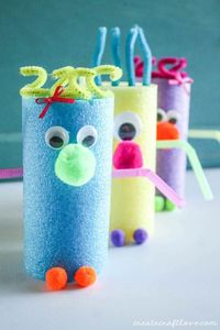 Pool Noodle Monstersgoodhousemag #kidscrafts