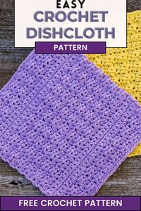 Cloudy Days Crochet Dishcloth Pattern