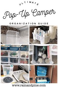 Organizing a Pop-Up Camper {Pop-Up Camping} Plus organization tips and pop up camper hacks! This blog has free camping packing checklist printables and lots of PNW travel ideas for families and kids. - Rain & Pine