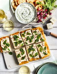 Focaccia With Ricotta and Crispy Herbs