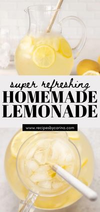 There is nothing more refreshing than a glass of old fashioned homemade lemonade - and this is the best recipe you'll ever try!