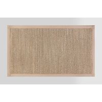 34" x 20" Textured Pet Kitchen Rug Brown - Threshold™: Geometric Skid-Resistant Indoor Accent Mat, Machine Washable