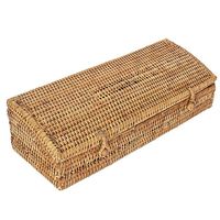 Artifacts Trading Co. Rattan 5-Section Tea Box with Lid