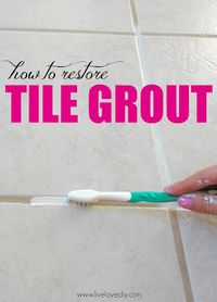 How to paint tile grout!