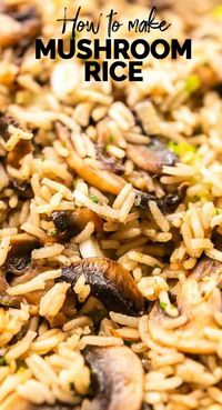 Mushroom Rice