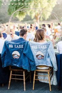 Wild Heart Events // Anna Delores // Holland Ranch // Jungalow Wedding // Bride and Groom // Wedding jackets // Jean Jackets