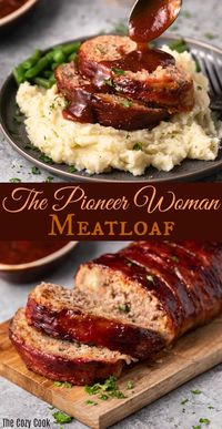 This Pioneer Woman Meatloaf Recipe is the best you'll ever try! The entire loaf is wrapped in bacon and baked to perfection, and it freezes well for future meals! | The Cozy Cook | #Meatloaf #ThePioneerWoman #Dinner #Mealprep #Beef