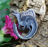 Spinosaurus Metal Pin Black Edition Dinosaur - Etsy