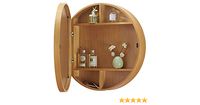 Amazon.com: Bathroom Medicine Cabinet with Mirror, Round Wall Mounted Bathroom Storage Cabinet, with Mirror Door and Hide Shelves (Color : Beige, Size : 50cm) : Home & Kitchen