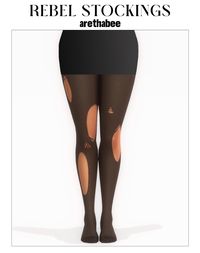 ripped stockings comes in 3 different lengths. sims 4 cc