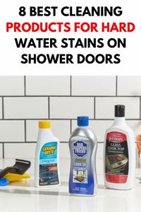 Discover the 8 Best Cleaning Products for Hard Water Stains on Shower Doors. These top-rated cleaners will effectively tackle tough stains and leave your shower doors sparkling clean.