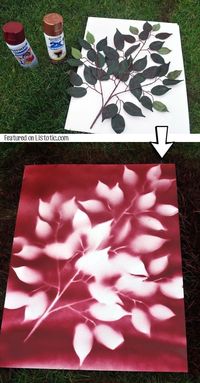 #11. Use spray paint to make easy wall art! -- 29 Cool Spray Paint Ideas That Will Save You A Ton Of Money