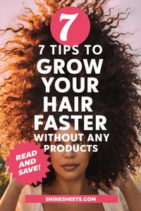 Struggling with slow hair growth? 🌿✨ Discover how to grow your hair faster without any products. 📌 Save this pin for natural hair care tips! #howtogrowyourhairfasterwithoutanyproducts #DiyHairTreatment #HairGrowthTreatment #VitaminsForHairGrowth #HairGrowthTips #NaturalHairCare #Naturalwaystogrowhairfaster 💁🏾‍♀️🌸