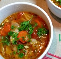 Vegetable Beef and Cabbage Soup