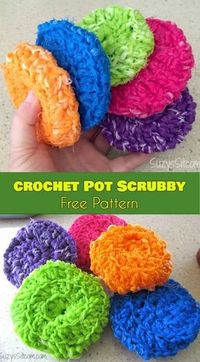 Crochet Pot Scrubby [Free Pattern]