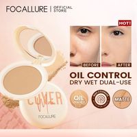 Just found this amazing item on AliExpress. Check it out! $9.76 | FOCALLURE Natural Matte Pressed Powder Oil Control Brighten Whitening Face Base Foundation Compact Concealer Makeup Cosmetics