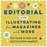 Learn all you need to know to illustrate for magazines and more with the Editorial Live e-course!   Lilla Rogers is a renowned art agent but also has many years’ experience as a professional illustrator. In this course, she shares her wisdom, expertise and top tips from her long editorial and agenting career.   You’ll learn how to get work in the editorial market, what to show on your website or Instagram to get magazine work; how to come up with concepts in your own style; and much more.