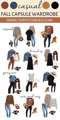 This year I put together a cozy & casual 2020 fall capsule wardrobe! Capsule wardrobes allow the simplicity of not stressing over what you're going to wear!