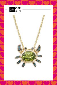 Stunning 14k Yellow Gold Necklace With Peridot And Black And Blue Diamond-Accented Pendant Peridot, 1.90 Tcw Black And Blue Diamonds, 0.08 Tcw Diamond Color: Hi Diamond Clarity: I1-I2 14k Yellow Gold Lobster Clasp Made In Usa Size Pendant Width, About 0.45" Length, About 18" With 2" Extender Click. Center Core - W Fine Jewelry > Saks Off 5th. Effy.