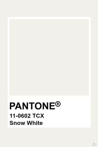 Pantone Snow White