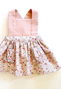 Pretty Handmade Floral Pinafore Dress | blytheandreese on Etsy