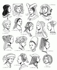 Medieval headdresses