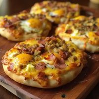 English Muffin Breakfast Pizza -