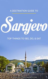 Planning a trip to the beautiful city of Sarajevo, a lovely city in Bosnia and Herzegovina? Check out this first-timer's guide to Sarajevo that includes all the top things to do in Sarajevo, places to go in Sarajevo, places to see in Sarajevo, what to see in Sarajevo, and places to stay in Sarajevo. Save this Sarajevo travel guide in your travel board so you'll find it later! #sarajevo  #bosniaandherzegovina #europe  #travel #travelblog