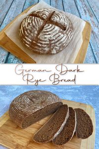 This rich, aromatic rye bread is made with a 40/60 rye to bread flour mix and infused with molasses, cocoa, and a triple-seed mix for its distinctive flavor and color. #breadrecipe #ryebread #ryebreadrecipe #Germanbread